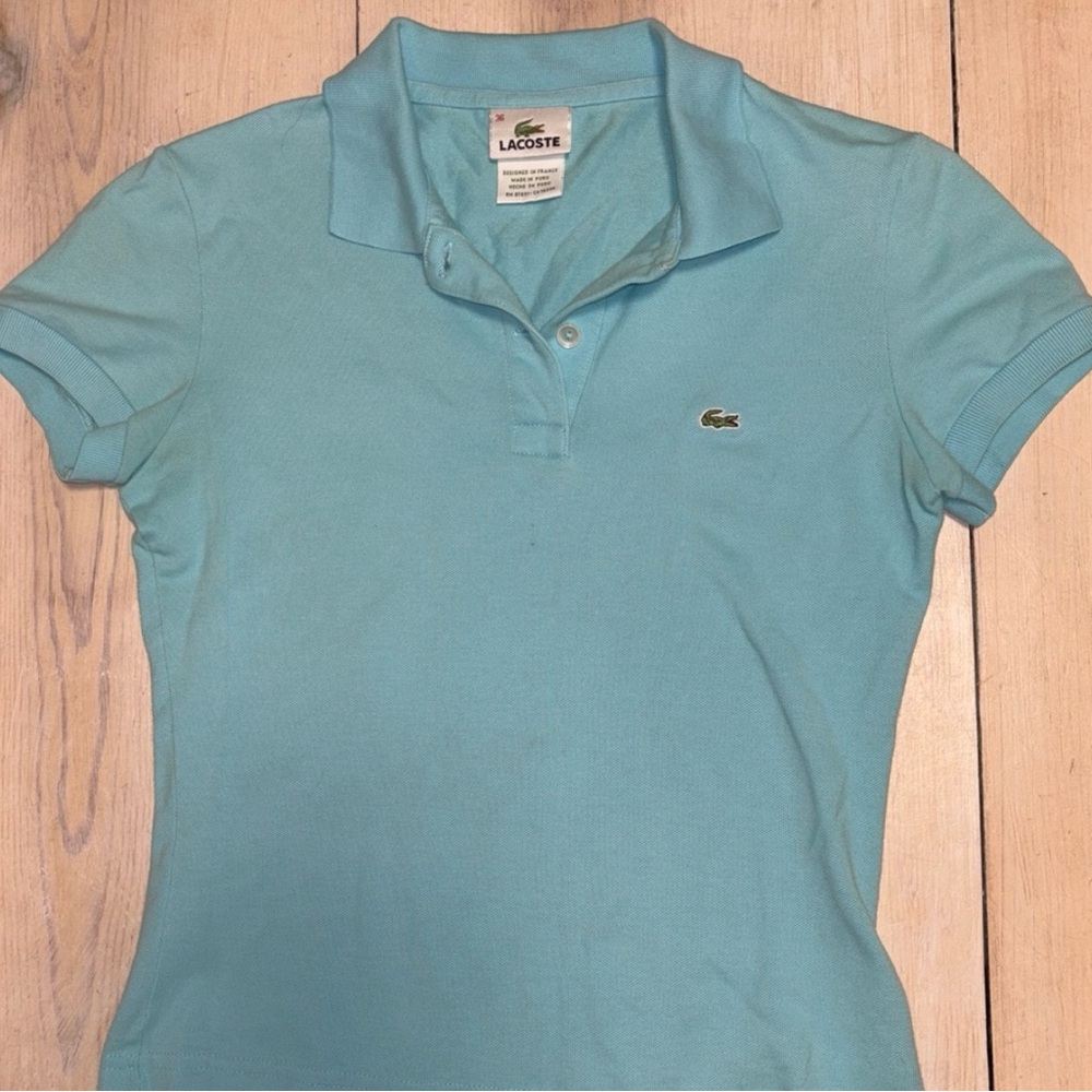 Lacoste Women's Aqua Polo Shirt